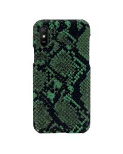 Vennus Wild Case PU Leather Σκληρή Θήκη Design 7 Black / Green (Xiaomi Redmi 9A / 9AT)