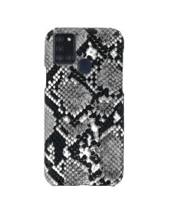 Vennus Wild Case PU Leather Σκληρή Θήκη Design 8 Black / Grey (Samsung Galaxy A21s)