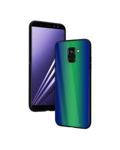 Vennus Glass Reflect Case Πράσινο / Μπλε (Samsung Galaxy A8 Plus 2018)