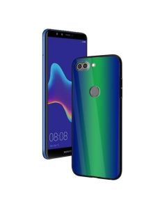Vennus Glass Reflect Case Πράσινο / Μπλε (Huawei Y9 2018)