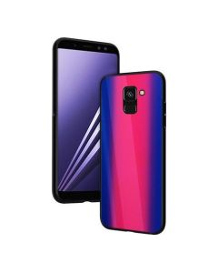 Vennus Glass Reflect Case Φούξια / Μπλε (Samsung Galaxy A8 Plus 2018)