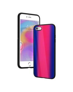 Vennus Glass Reflect Case Φούξια / Μπλε (iPhone 7 / 8 / SE 2020 / 2022)