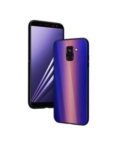 Vennus Glass Reflect Case Κίτρινο / Μπλε (Samsung Galaxy A8 Plus 2018)