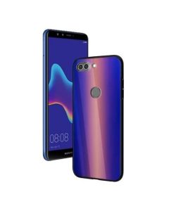Vennus Glass Reflect Case Κίτρινο / Μπλε (Huawei Y9 2018)