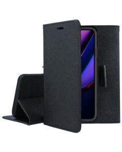 Tel1 Fancy Diary Case Θήκη Πορτοφόλι με δυνατότητα Stand Black (iPhone 14)