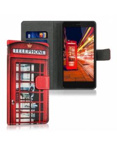 KWmobile Wallet Case Θήκη Πορτοφόλι με δυνατότητα Stand (37537.02) Phone Booth (Huawei Honor 5X)