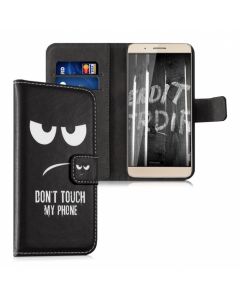 KWmobile Wallet Case Θήκη Πορτοφόλι με δυνατότητα Stand (36383.01) Don't touch my phone (Huawei Honor 7i / Huawei Shot X)