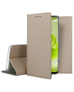 Forcell Smart Book Case με Δυνατότητα Stand Θήκη Πορτοφόλι Gold (Xiaomi Redmi Note 12 5G / Poco X5 5G)