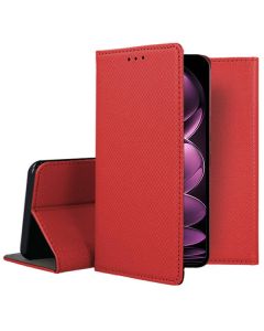Forcell Smart Book Case με Δυνατότητα Stand Θήκη Πορτοφόλι Red (Xiaomi Redmi Note 12 Pro 5G / Poco X5 Pro 5G)