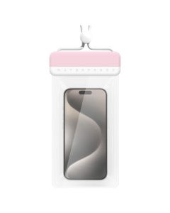 Universal Waterproof Phone Case Type 3 - Αδιάβροχη Θήκη για Κινητά (230X118mm) Pink / White