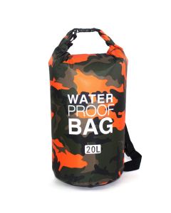 Universal Waterproof Dry Bag 20L - Αδιάβροχη Τσάντα Camouflage Orange
