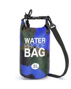 Universal Waterproof Dry Bag 2L - Αδιάβροχη Τσάντα Camouflage Blue