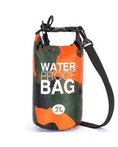 Universal Waterproof Dry Bag 2L - Αδιάβροχη Τσάντα Camouflage Orange
