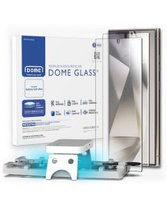 Whitestone Dome Glass (Liquid Dispersion Tech) Full Cover Tempered Glass Screen Protector [2-Pack] (Samsung Galaxy S24 Ultra)