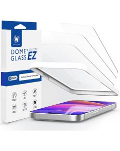 Whitestone Dome EZ Glass Tempered Glass 3-Pack με Πλαίσιο Εγκατάστασης (iPhone 14)