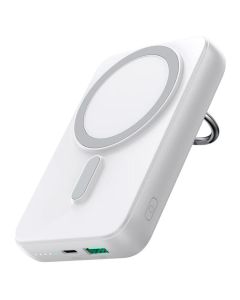 Joyroom JR-W050 MagSafe Wireless Power Bank with Ring and Stand 10000mAh 20W Εξωτερική Μπαταρία - White