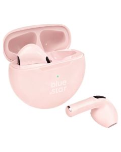 Blue Star TX3 Circle Beat TWS Wireless Bluetooth Stereo Earbuds - Pink - MT82735