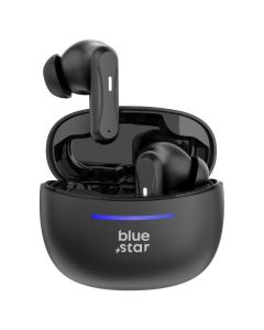 Blue Star BK44 TWS Wireless Bluetooth Stereo Earbuds - Black - MT82782