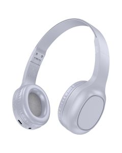 HOCO W46 Bluetooth Wireless Headphones Ασύρματα Ακουστικά Light Blue Gray - MT83010