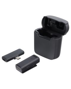 S11 Wireless Lavalier Microphone with Charging Case Ασύρματο Μικρόφωνο με Θύρα Type C - Black - MT80631