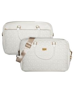 Wonder Pico Quilted Briefcase Θήκη Τσάντα για Macbook / Laptop 15" - 16" Beige