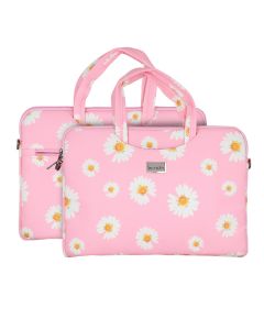 Wonder Briefcase Θήκη Τσάντα για Macbook / Laptop 17" Pink Daisies
