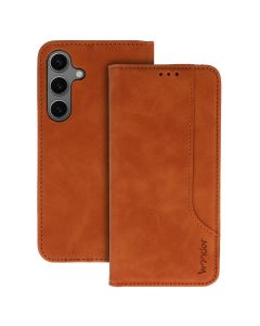 Wonder Prime PU Leather Wallet Case Θήκη Πορτοφόλι με Stand - Brown (Xiaomi Redmi Note 10 / 10S / Poco M5s)