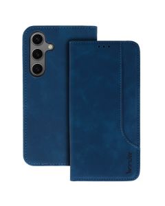 Wonder Prime PU Leather Wallet Case Θήκη Πορτοφόλι με Stand - Navy (Xiaomi Redmi Note 10 Pro)