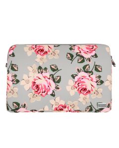 Wonder Sleeve Θήκη Τσάντα για Macbook / Laptop 15" - 16" Grey and Roses