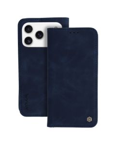 Wonder Smart PU Leather Wallet Case Θήκη Πορτοφόλι - Deep Blue (iPhone 17 Pro)