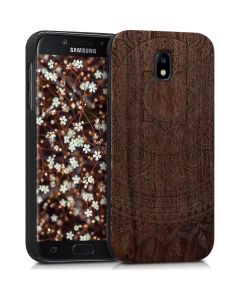 KWmobile Wooden Case Indian Sun (41157.01) Θήκη Ξύλινη Walnut (Samsung Galaxy J5 2017)