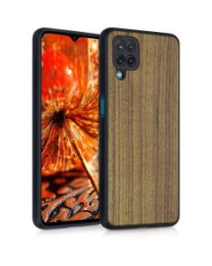 KWmobile Wooden Case (54342.18) Θήκη Ξύλινη Dark Brown (Samsung Galaxy A12)