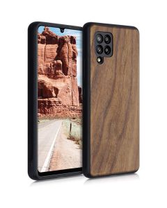 KWmobile Wooden Case (53808.18) Θήκη Ξύλινη Dark Brown (Samsung Galaxy A42 5G)