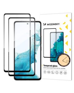 Wozinsky Full Glue Full Face Case Friendly 2Pack Black Αντιχαρακτικό Γυαλί 9H Tempered Glass (Samsung Galaxy A53 5G)