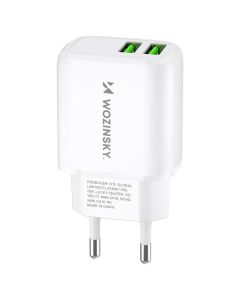 Wozinsky Wall Charger 2.4A 2xUSB (CUWCW) Αντάπτορας Φόρτισης - White