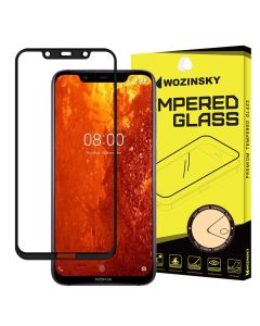 Wozinsky Full Glue Full Face Case Friendly Black Αντιχαρακτικό Γυαλί 9H Tempered Glass (Nokia 8.1 / X7)