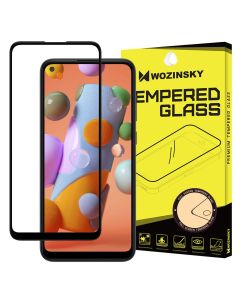 Wozinsky Full Glue Full Face Case Friendly Black Αντιχαρακτικό Γυαλί 9H Tempered Glass (Samsung Galaxy A11)