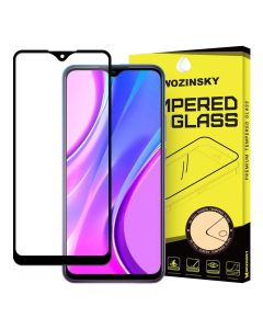 Wozinsky Full Glue Full Face Case Friendly Black Αντιχαρακτικό Γυαλί 9H Tempered Glass (Xiaomi Redmi 9)