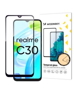 Wozinsky Full Glue Full Face Case Friendly Black Αντιχαρακτικό Γυαλί 9H Tempered Glass (Realme C30 / Realme Narzo 50i)
