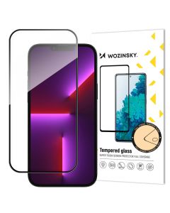 Wozinsky Full Glue Full Face Case Friendly Black Αντιχαρακτικό Γυαλί 9H Tempered Glass (iPhone 15 Pro)