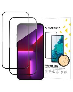 Wozinsky Full Glue Full Face Case Friendly 2Pack Black Αντιχαρακτικό Γυαλί 9H Tempered Glass (iPhone 17 Air)
