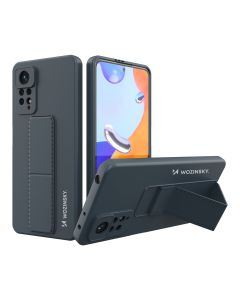 Wozinsky Kickstand Flexible Silicone Case - Θήκη Σιλικόνης με Stand  Navy Blue (Xiaomi Redmi Note 11 Pro 4G / 11 Pro 5G / 12 Pro 4G)