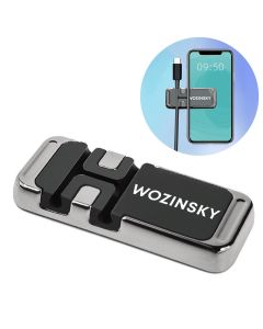 Wozinsky Magnetic Phone Holder with Cable Organizer (WMCDO-B1) Βάση για Κινητό 4'' έως 6,5'' - Black