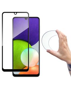 Wozinsky Nano Flexi Full Face Black Αντιχαρακτικό 9H Hybrid Screen Protector (Samsung Galaxy A22 4G)