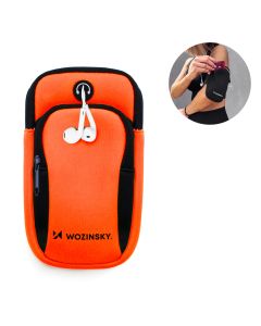 Wozinsky Universal Sport Running Phone Armband (WABOR1) Θήκη για το Μπράτσο για Κινητά έως 6.7'' - Orange