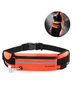 Wozinsky Universal Sport Expandable Running Phone Belt (WRBOR1) Αθλητικό Τσαντάκι Μέσης - Orange