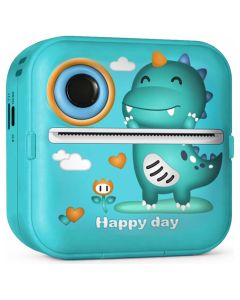 Wozinsky Thermal Printer Camera for Kids (WDT-04) Φορητός Εκτυπωτής Green - MT83089