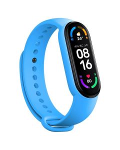 Silicone Wristband Strap Blue - Λουράκι Σιλικόνης για Xiaomi Mi Band 5/6/7