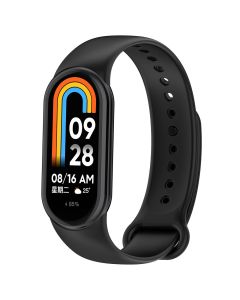 Silicone Wristband Strap Black - Λουράκι Σιλικόνης για Xiaomi Smart Band 8 / 9 / NFC - MT75758