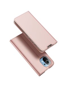 DUX DUCIS SkinPro Wallet Case Θήκη Πορτοφόλι με Stand - Rose Gold (Xiaomi Mi 11)